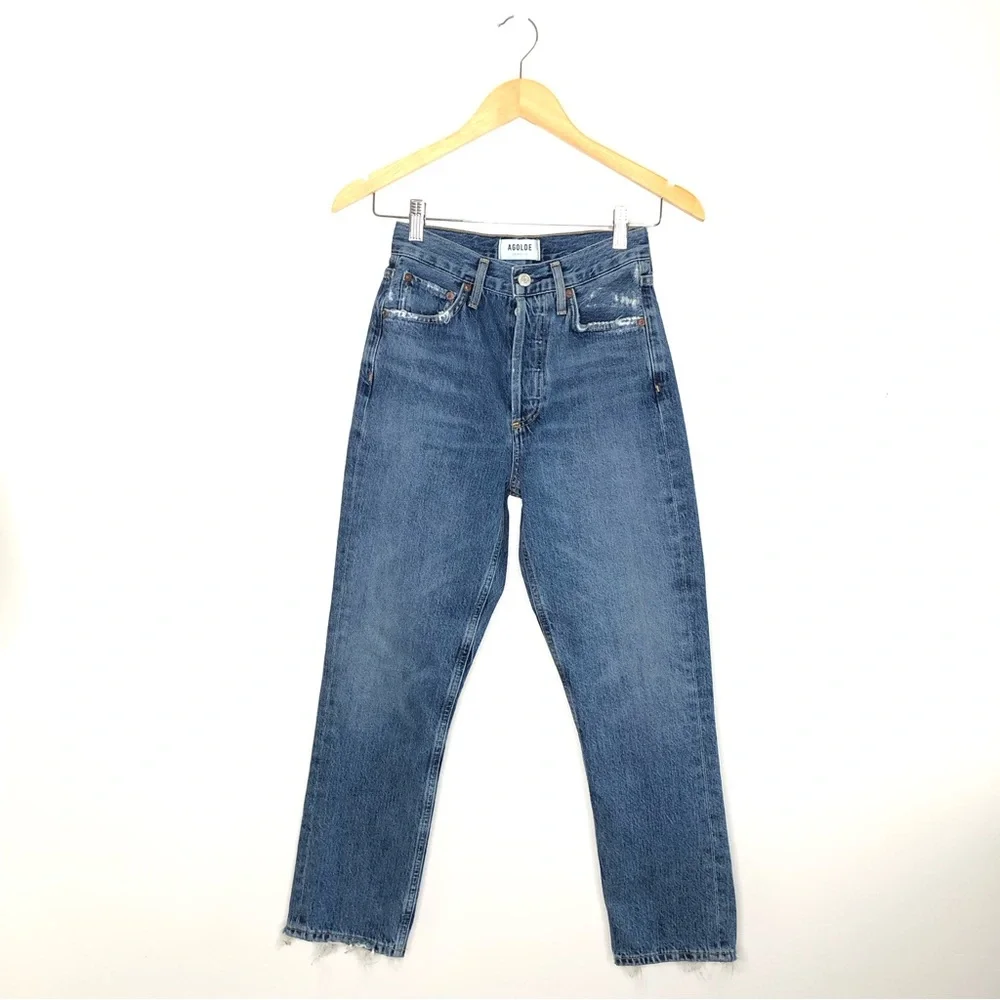 Agolde Riley High Rise Jeans 23 - Picture 3 of 14